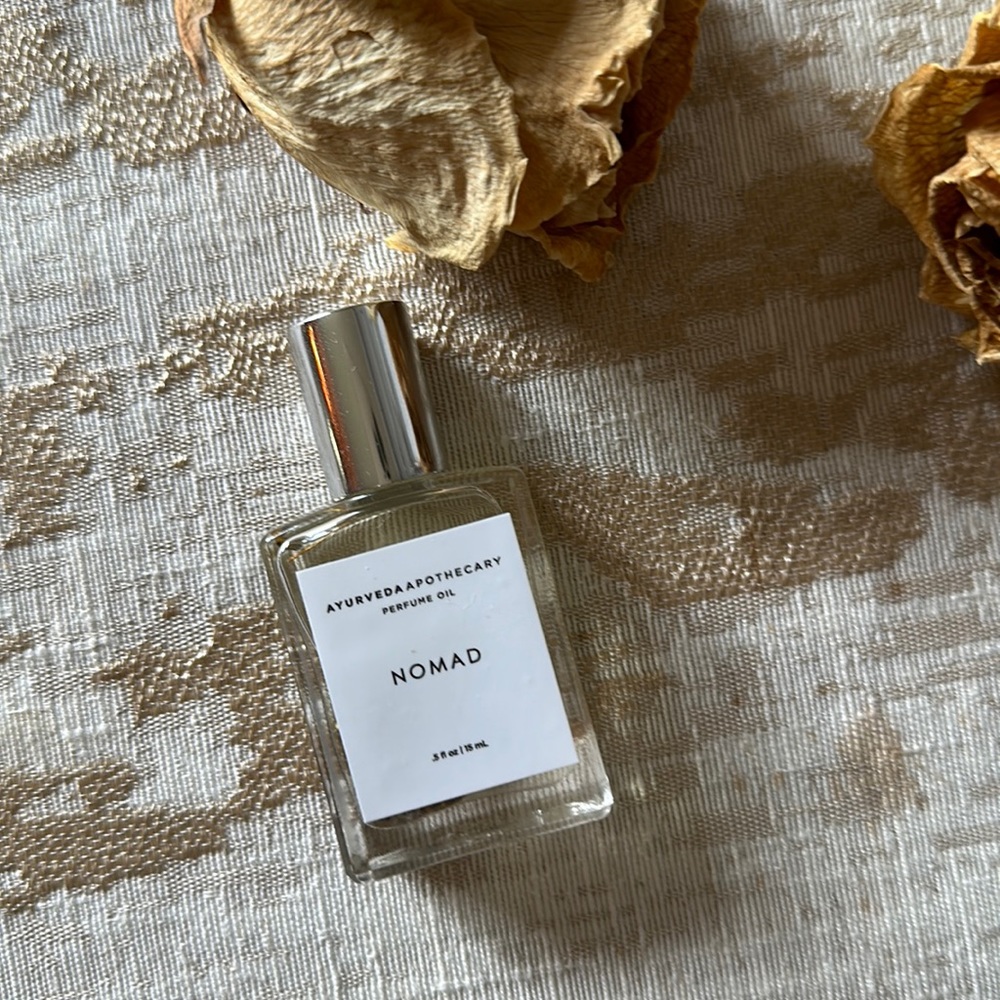 Ayurveda Apothecary perfume oil. Opened.